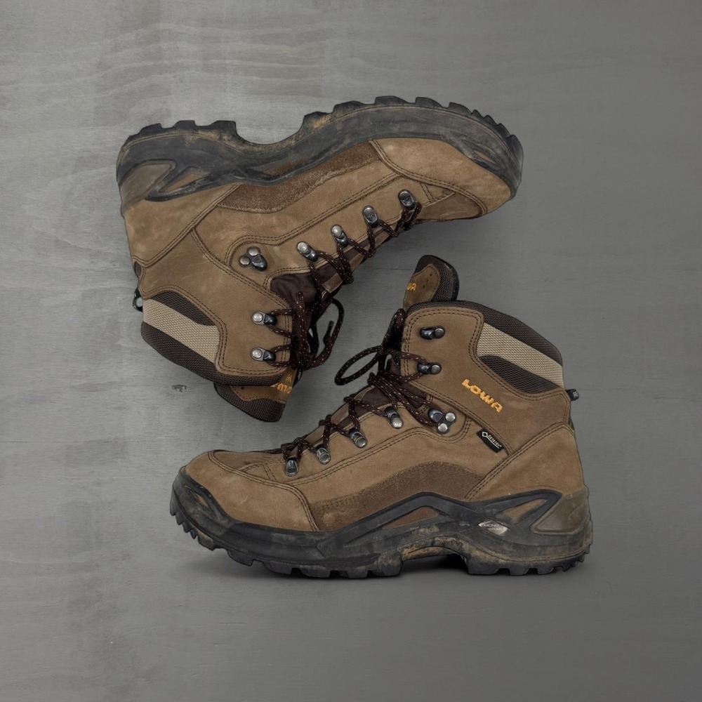 Lowa Renegade GTX Mid Wide Hiking Boots Brown Gore-Tex Vibram Size 10.5
